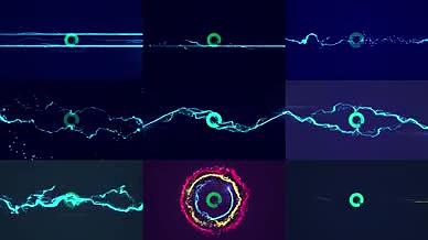 10组炫光粒子动画标志片头片尾视频的预览图